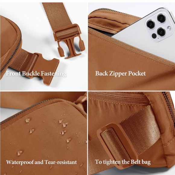 ODODOS Unisex Mini Belt Bag in Camel - Picture 6 of 6